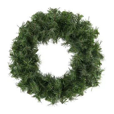 Northlight Canadian Pine Mini Artificial Christmas Wreath 12-inch Unlit In Green
