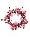 Northlight Candies And Hearts Valentine's Day Wreath Unlit, 16" In Red