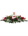 Northlight Candy Cane Snowman & Ornaments Christmas Swag In Green