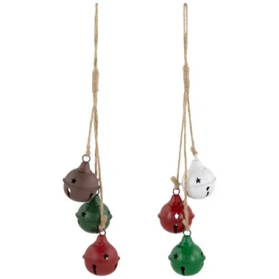 Northlight Cascading Christmas Jingle Bell Ornaments In Multi