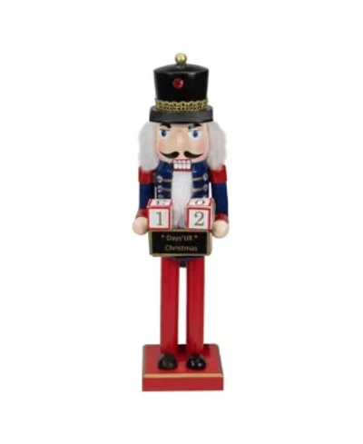 Northlight Christmas Nutcracker With Countdown Sign In Red