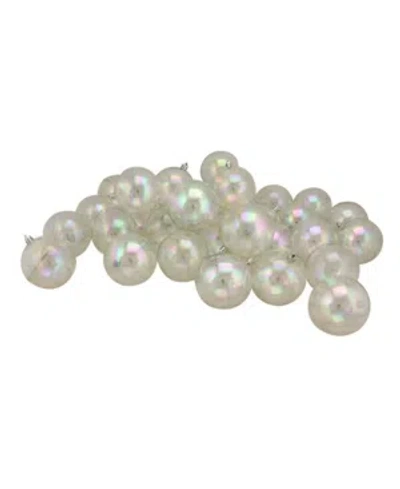 Northlight Clear Iridescent Shatterproof Shiny Christmas Ball Ornaments