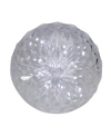 Northlight Clear Led Hanging Christmas Crystal Sphere Decor In Clear