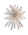 Northlight Clear Lighted Iridescent Icicle Christmas Tree Topper With Clear Lights, 14" In Clear