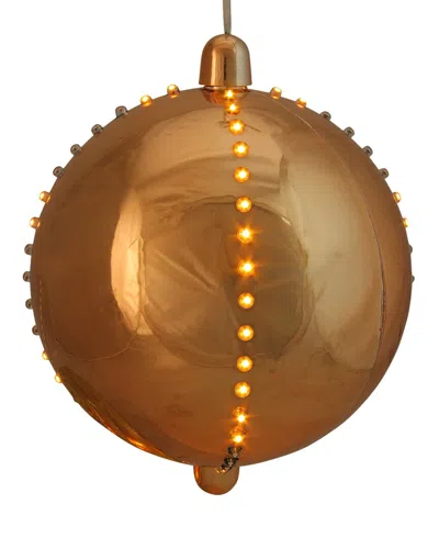Northlight Copper Gold Led Lighted Cascading Sphere Christmas Ball Ornament  7.5in (190mm)