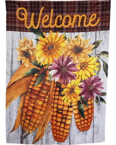 Northlight Corn Welcome Fall Harvest Outdoor House Flag In Orange