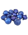 Northlight Count Multi Finish With Various Shaped Christmas Ornaments In Blue