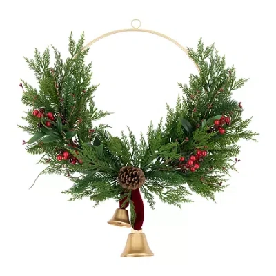 Northlight Cypress And Pine Wreath In Multi