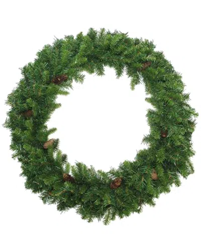 Northlight Dakota Red Pine Commercial Artificial Christmas Wreath With Pine Cones In Green