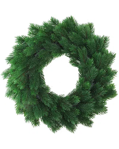 Northlight 16" Decorative Green Pine Artificial Christmas Wreath- Unlit