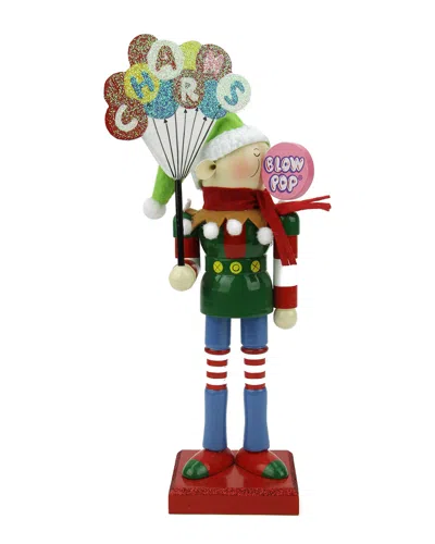Northlight Decorative Prince Charms Blow Pop Wooden Elf Christmas Figure In Multi