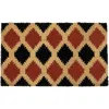 Northlight Diamond Pattern With Cream Accent Autumn Doormat 18" X 30" In Multi