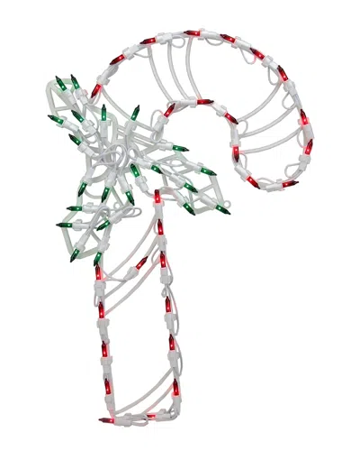 Northlight Discontinued  18in Led Lighted Candy Cane Christmas Window Silhouette Decoration In Multi