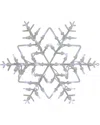 Northlight 16" White Lighted Snowflake Christmas Window Silhouette Decoration