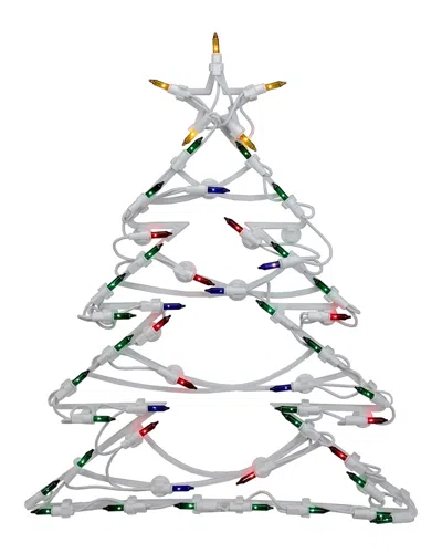 Northlight Discontinued  18in Led Lighted Tree Double Sided Christmas Window Silhouette Decoration