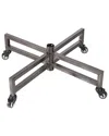 Northlight Discontinued  24in Brown Metal Rolling Artificial Christmas Tree Stand - For 6' - 9' Trees