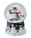 Northlight Discontinued  6.75in Snowman & Snow-son Musical Christmas Snow Globe Glitterdome
