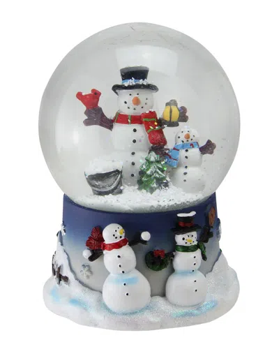 Northlight Discontinued  6.75in Snowman & Snow-son Musical Christmas Snow Globe Glitterdome In Multi