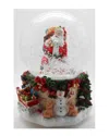 Northlight Discontinued  7in Musical Santa Claus Snow Blowing Christmas Snow Globe Decoration