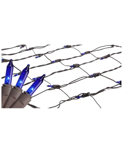 NORTHLIGHT DISCONTINUED NORTHLIGHT BLUE MINI INCANDESCENT NET STYLE TREE TRUNK WRAP CHRISTMAS LIGHTS - BROWN WI