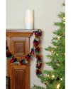 Northlight Discontinued  Festive Shiny Rainbow Colored Christmas Foil Tinsel Garland