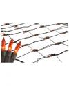Northlight 2' X 8' Orange Mini Tree Trunk Wrap Christmas Net Lights