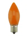 Northlight Discontinued  Pack Of 4 Opaque Orange C9 Christmas Replacement Bulbs