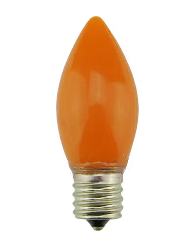 NORTHLIGHT DISCONTINUED NORTHLIGHT PACK OF 4 OPAQUE ORANGE C9 CHRISTMAS REPLACEMENT BULBS