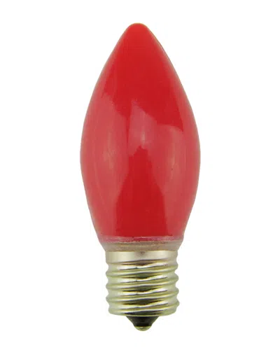 NORTHLIGHT DISCONTINUED NORTHLIGHT PACK OF 4 OPAQUE RED C9 CHRISTMAS REPLACEMENT BULBS