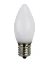 Northlight Discontinued  Pack Of 4 Opaque White C9 Christmas Replacement Bulbs
