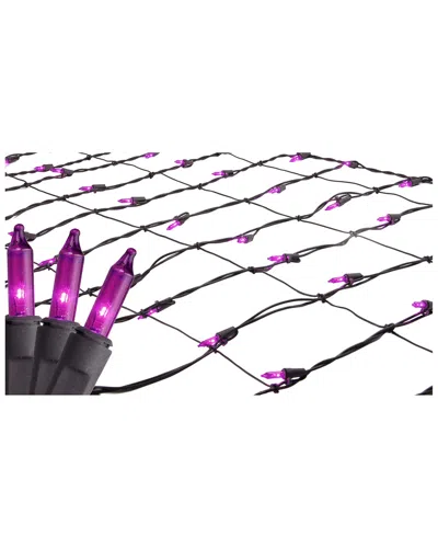 Northlight 2' X 8' Purple Mini Tree Trunk Wrap Christmas Net Lights
