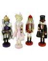 Northlight Discontinued  Set Of 4 Decorative Wooden Nutcracker Suite Ballet Christmas Decorations