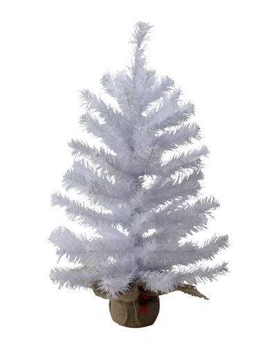 Northlight Discontinued  White Balsam Pine Artificial Christmas Tree In Burlap Base