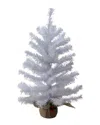 Northlight Discontinued  White Balsam Pine Artificial Christmas Tree In Burlap Base