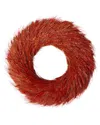 Northlight Ears Of Wheat Fall Harvest Wreath In Red