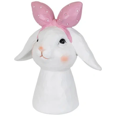 Northlight Easter Bunny Bust With Hair Bow In White