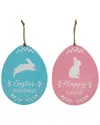 Northlight Easter Egg Metal Wall Signs In Multi