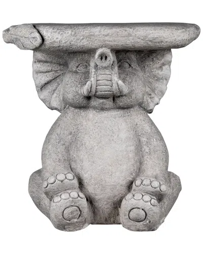 Northlight Elephant Outdoor Garden Plant Stand In Gray
