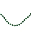 Northlight Emerald Shiny Metallic Faceted Beaded Christmas Garland In Green