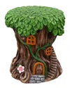 Northlight Fairy Tree Stump Outdoor Garden Plant Stand In Multi