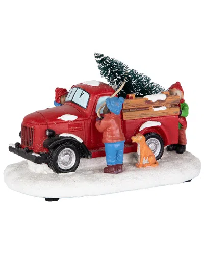 Northlight Family Bringing Home The Tree Christmas Village Display Piece In Multi