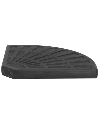 Northlight Fan-shaped Weighted Base For Off-set Patio Umbrellas In Black