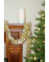 Northlight Festive Shiny White Irridescent Christmas Tinsel Garland