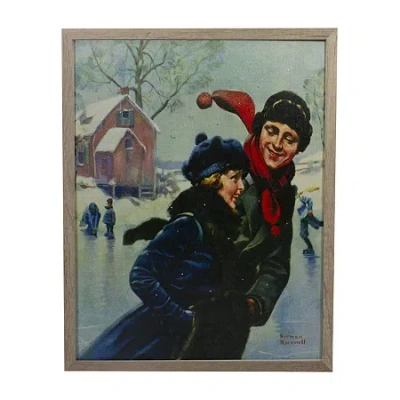 Northlight Fiber Optic Norman Rockwell Canvas Art In Multi
