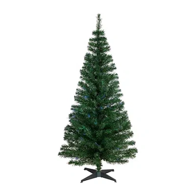 Northlight Fiber Optic Pine 6 Foot Pre-lit Pine Christmas Tree In Gray