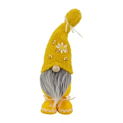 Northlight Fleece Bumblebee And Daisy Time Gnome In Yellow
