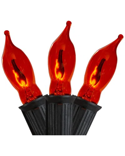 Northlight Flickering Flame 10-count Lights In Orange