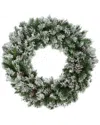 Northlight Flocked Angel Pine With Pine Cones Artificial Christmas Wreath