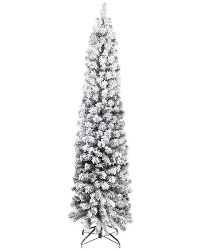 Northlight Flocked Traditional Green Pine Pencil Artificial Christmas Tree