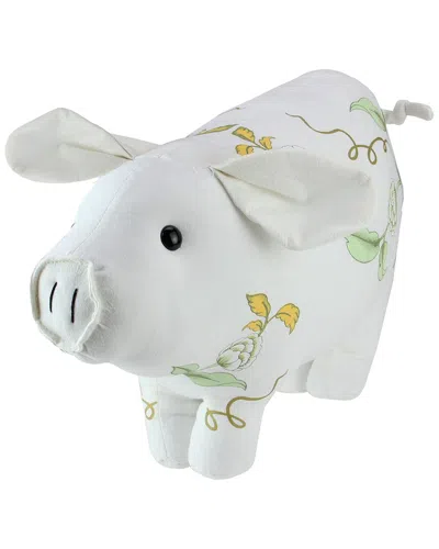 Northlight Floral Pig Spring Tabletop Decoration In Green